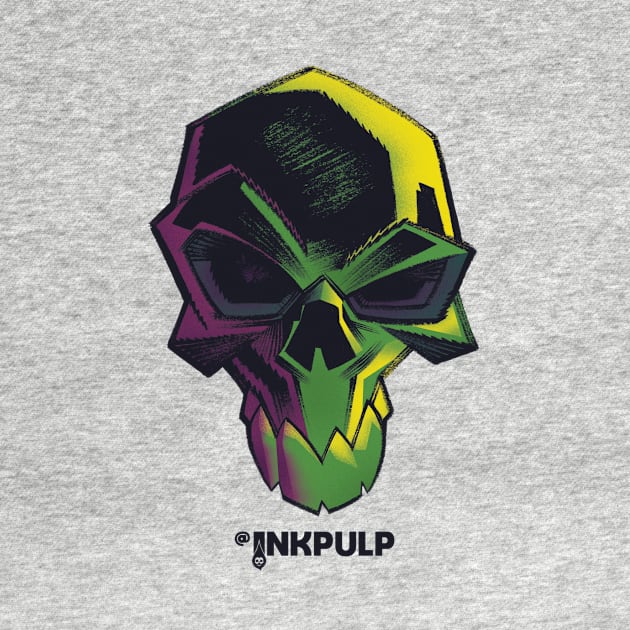 Psychedelic Inkpulp Skull 2 by INKPULP